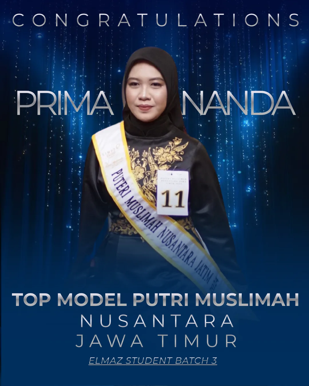 Top Model Putri Muslimah Nusantara Jawa Timur